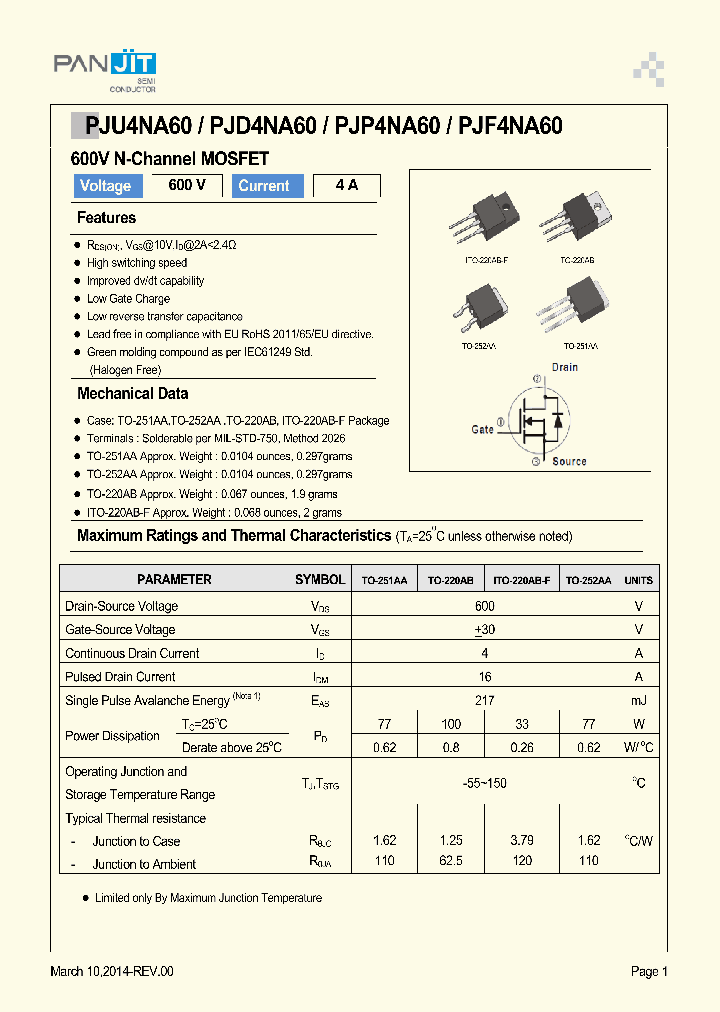 PJP4NA60_8332614.PDF Datasheet