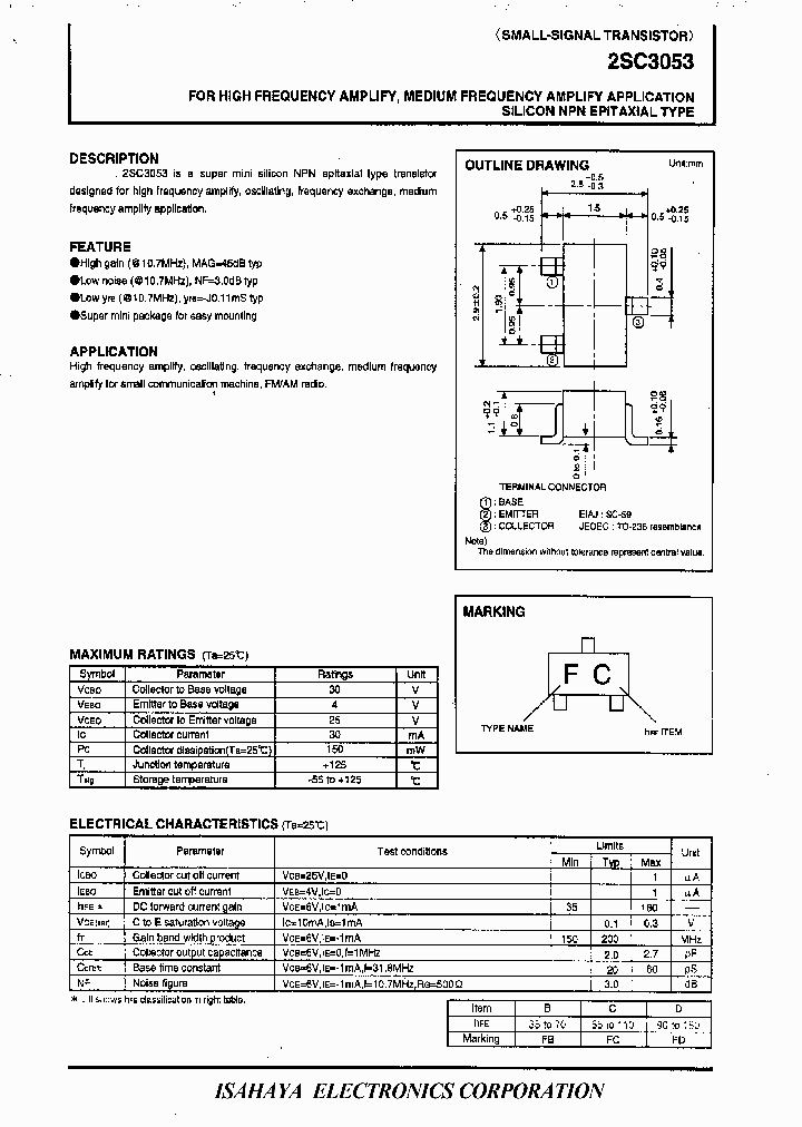 2SC3053_8337487.PDF Datasheet Download