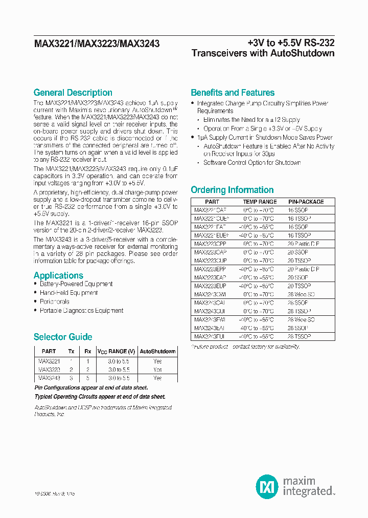 MAX3223EUP_8345037.PDF Datasheet