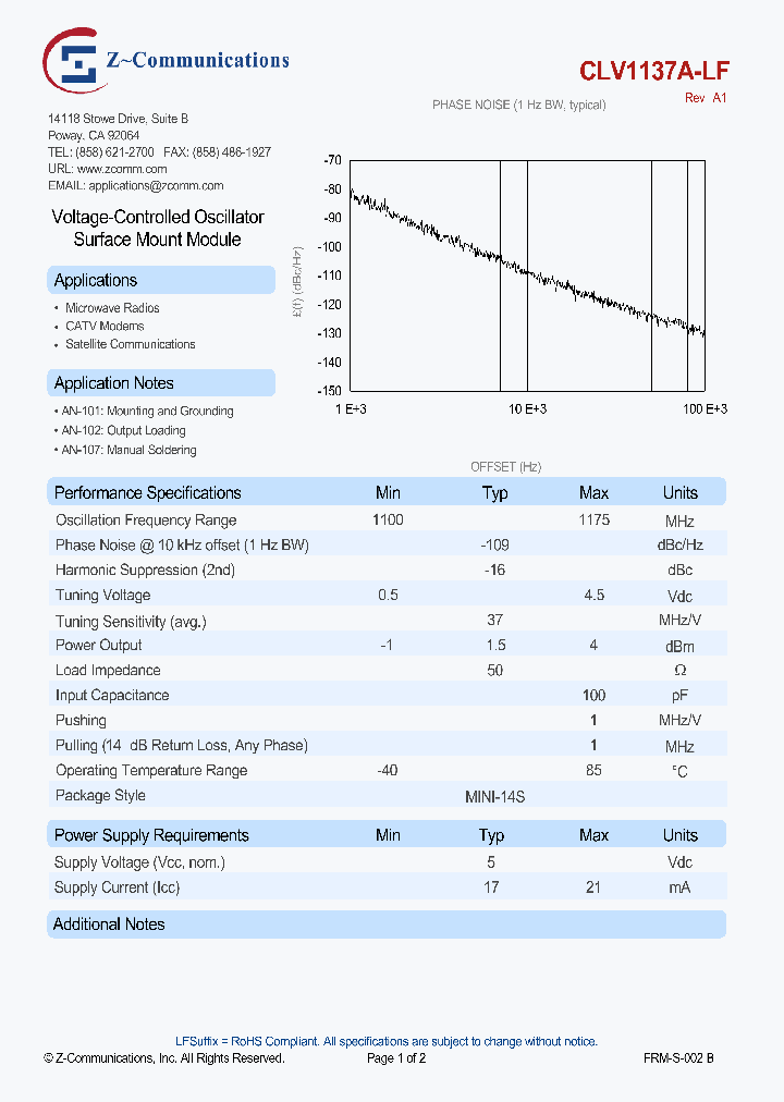 CLV1137A-LF-14_8352720.PDF Datasheet