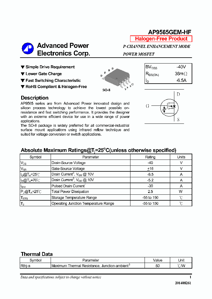 AP9565GEM-HF_8352898.PDF Datasheet