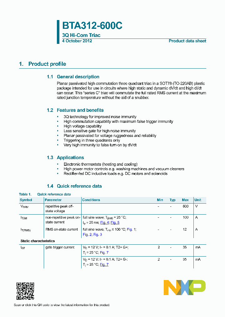 BTA312-600C_8353229.PDF Datasheet