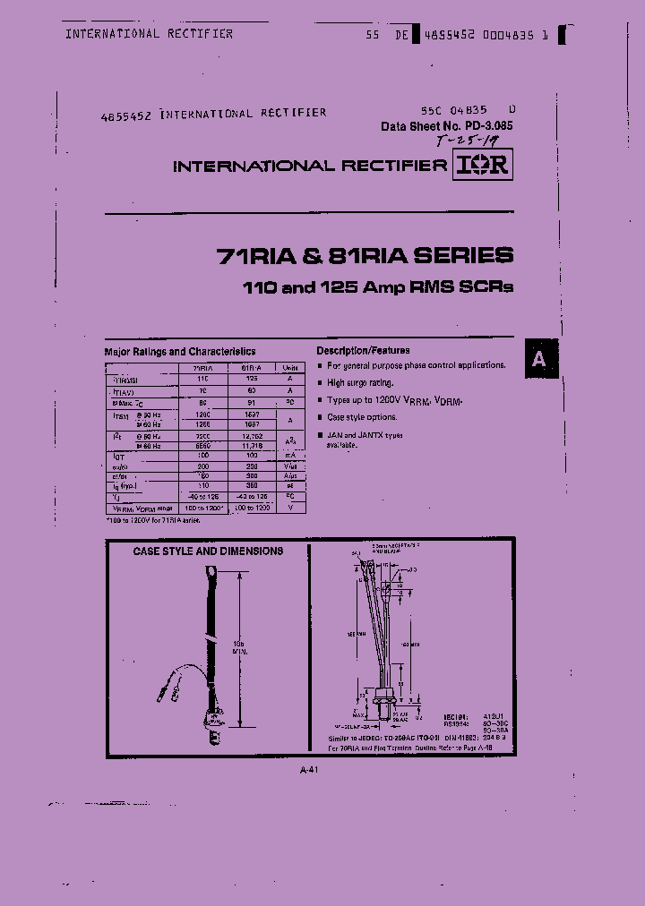 71RIA100_8356523.PDF Datasheet