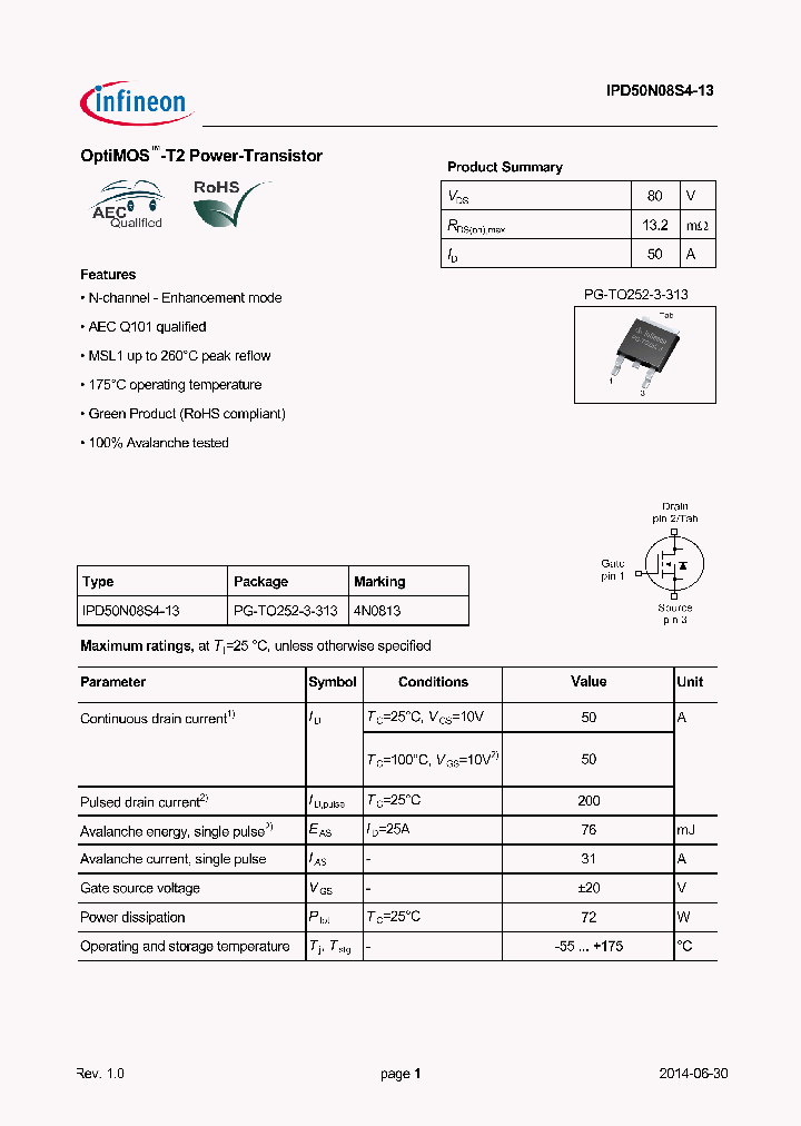 IPD50N08S4-13_8357286.PDF Datasheet