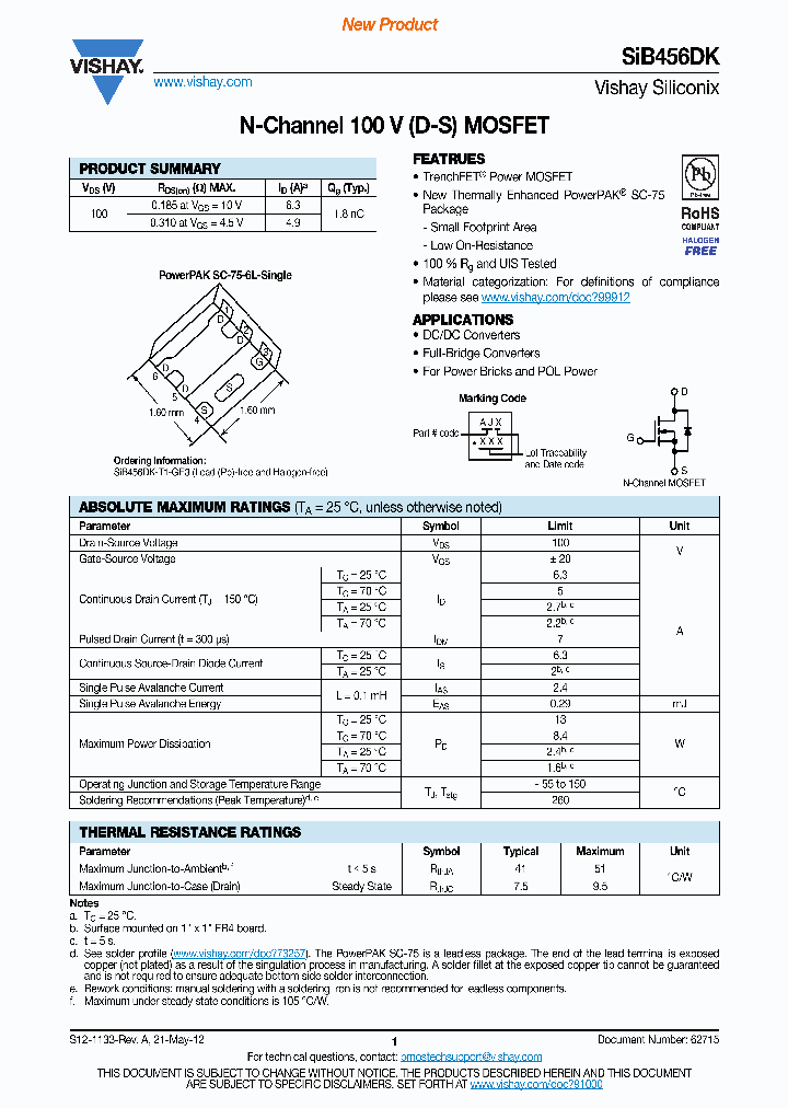 SIB456DK_8361357.PDF Datasheet