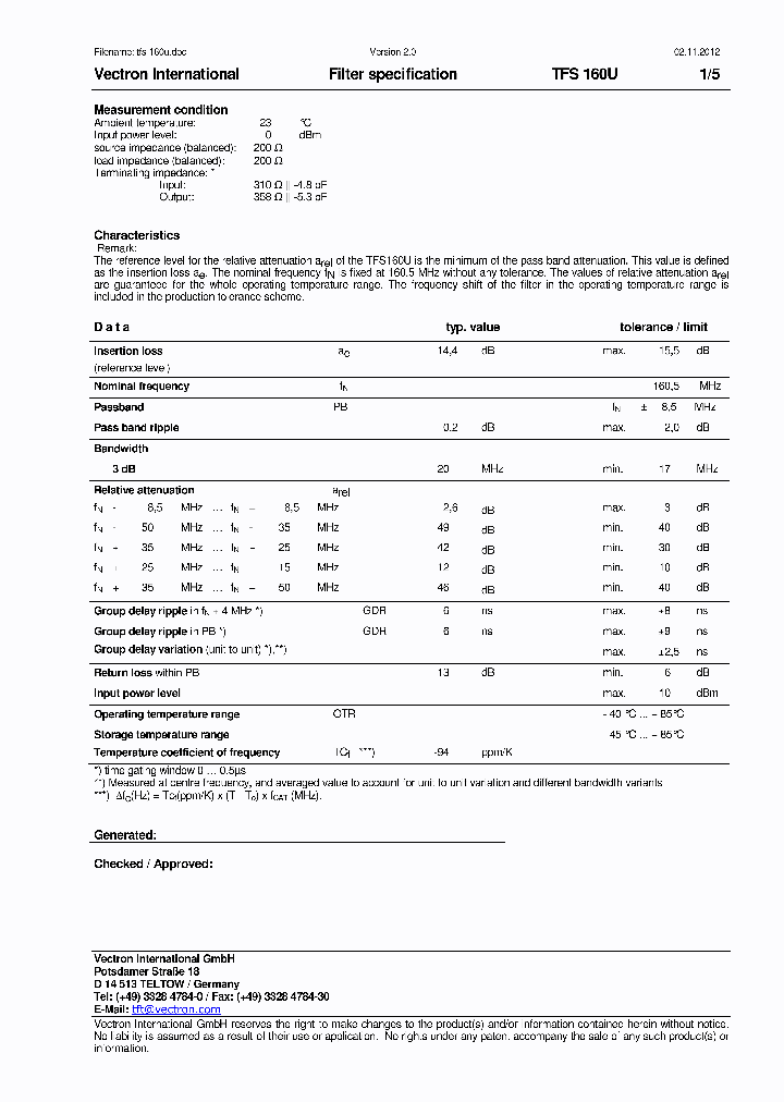 TFS160U_8361724.PDF Datasheet