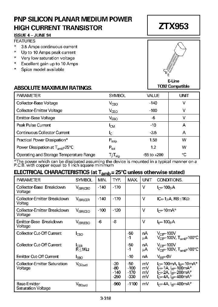ZTX953_8368987.PDF Datasheet