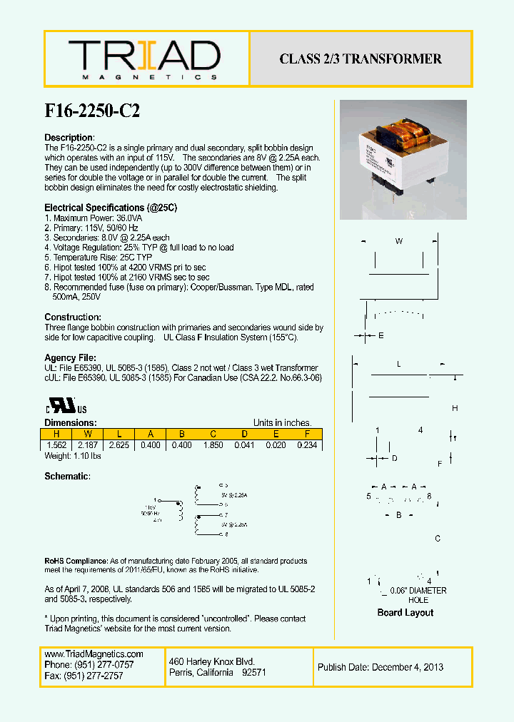 F16-2250-C2_8370094.PDF Datasheet