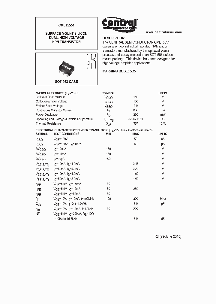 CMLT5551-15_8371629.PDF Datasheet