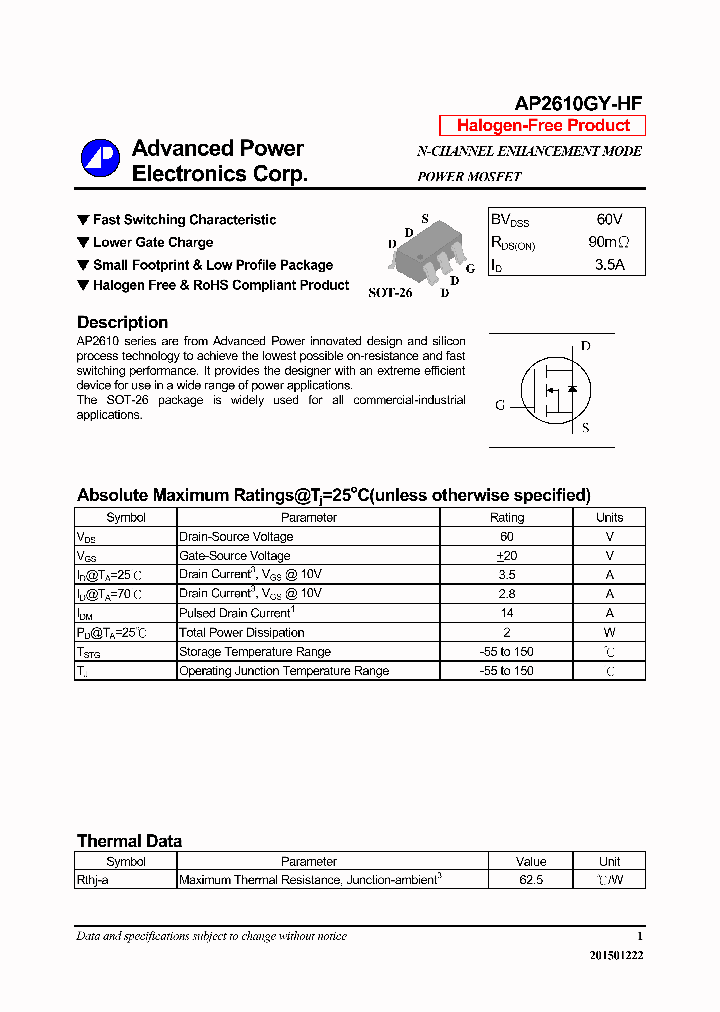 AP2610GY-HF-16_8373013.PDF Datasheet