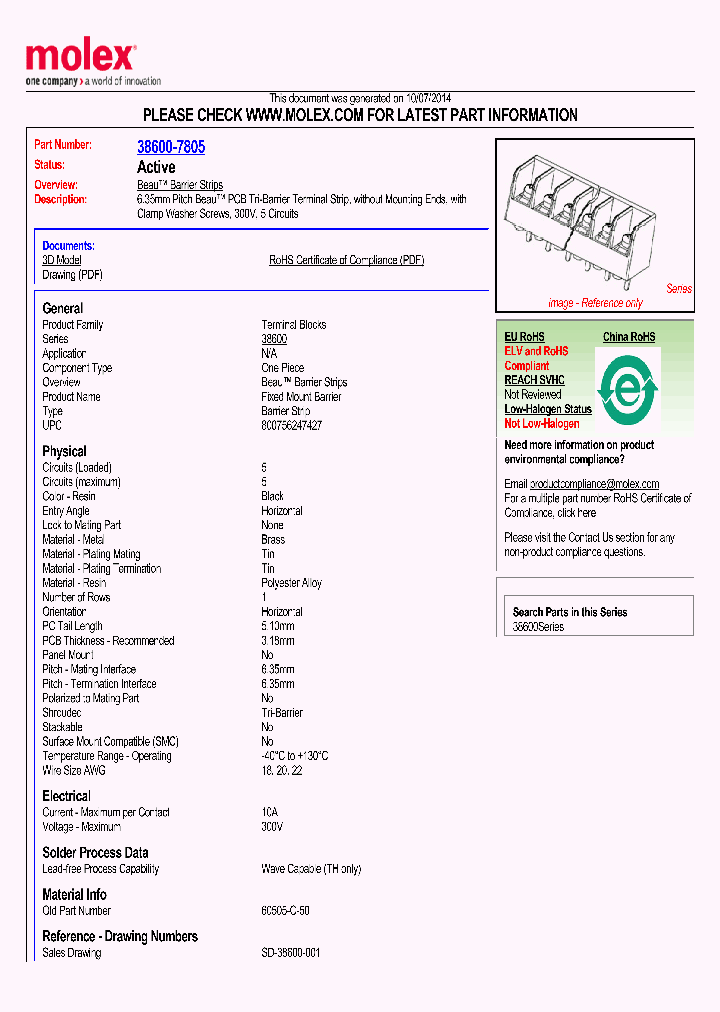 60505-C-50_8377724.PDF Datasheet Download --- IC-ON-LINE