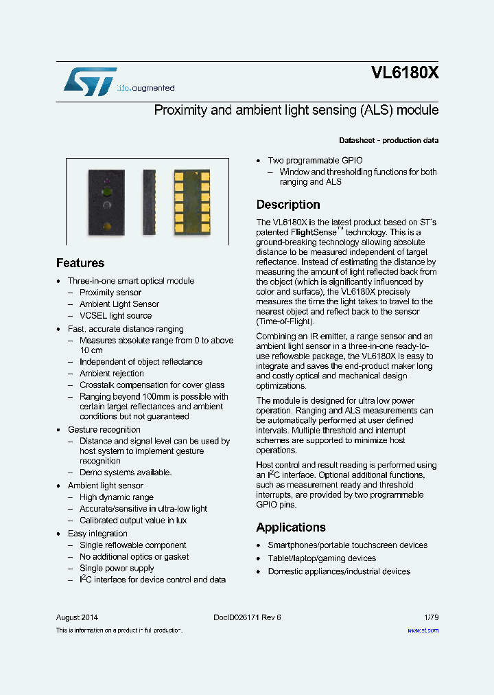 VL6180X_8377948.PDF Datasheet