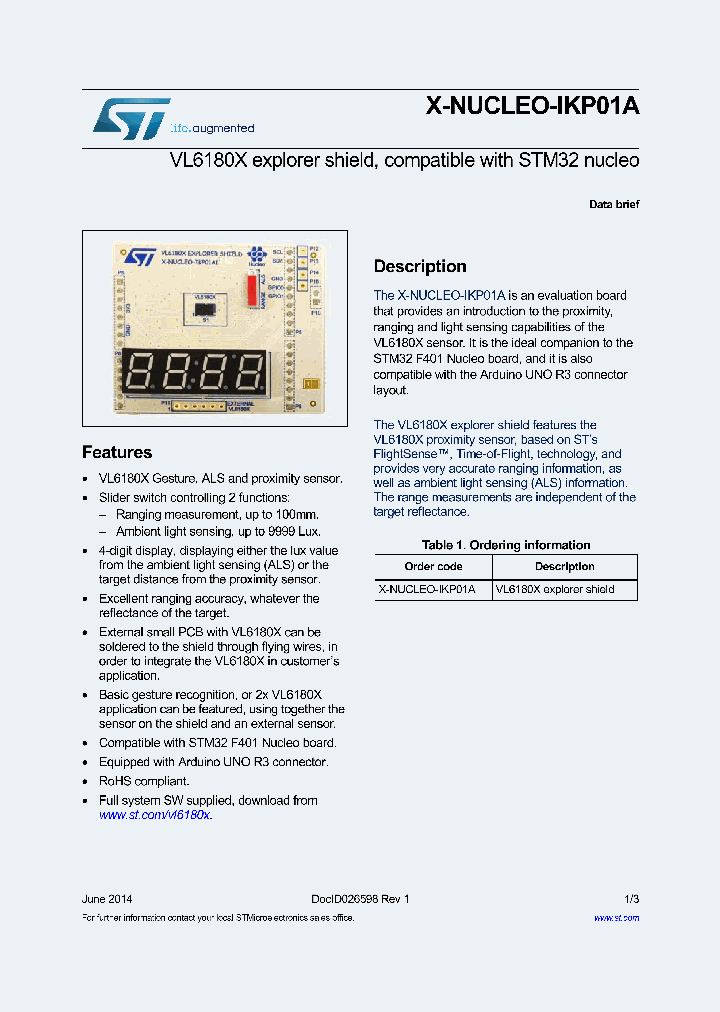 X-NUCLEO-IKP01A_8377950.PDF Datasheet