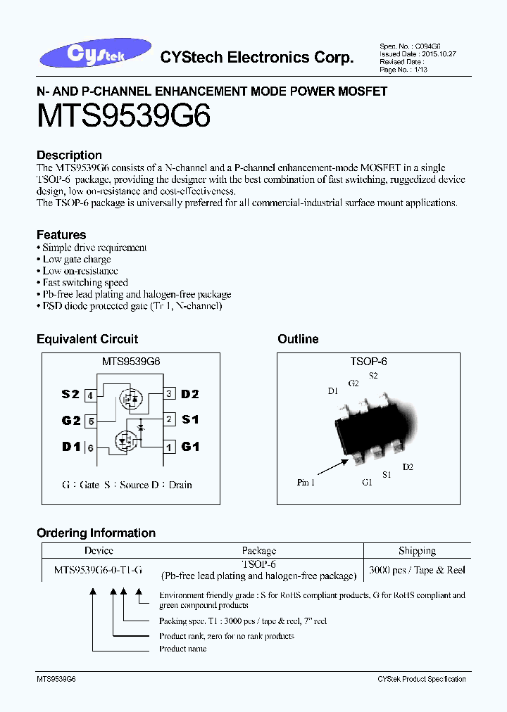 MTS9539G6_8378159.PDF Datasheet