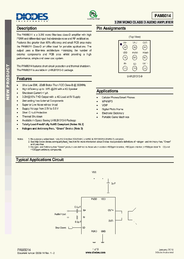 PAM8014_8383568.PDF Datasheet