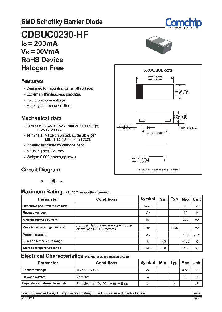 CDBUC0230-HF_8387313.PDF Datasheet