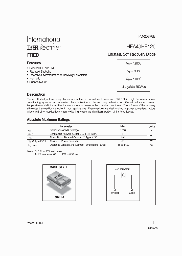 HFA40HF120-15_8394841.PDF Datasheet