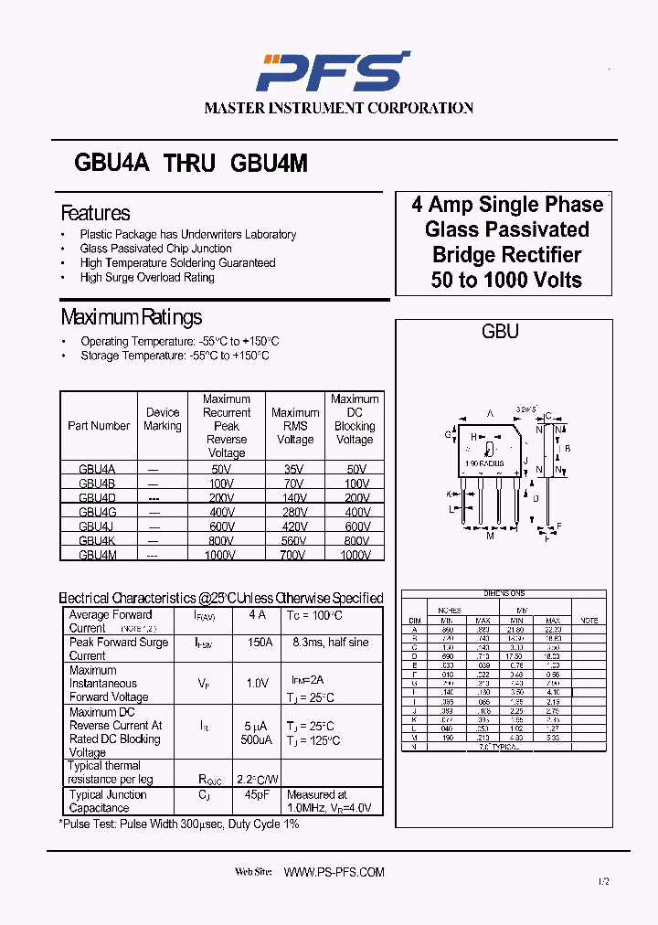 GBU4J_8395062.PDF Datasheet