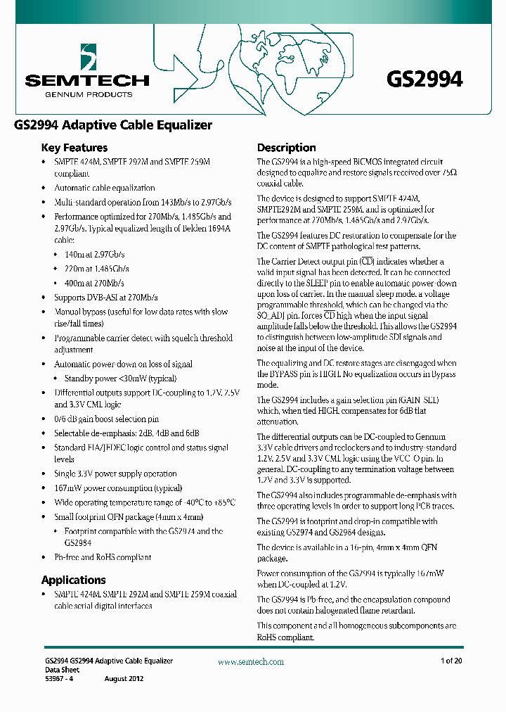 GS2994_8395028.PDF Datasheet