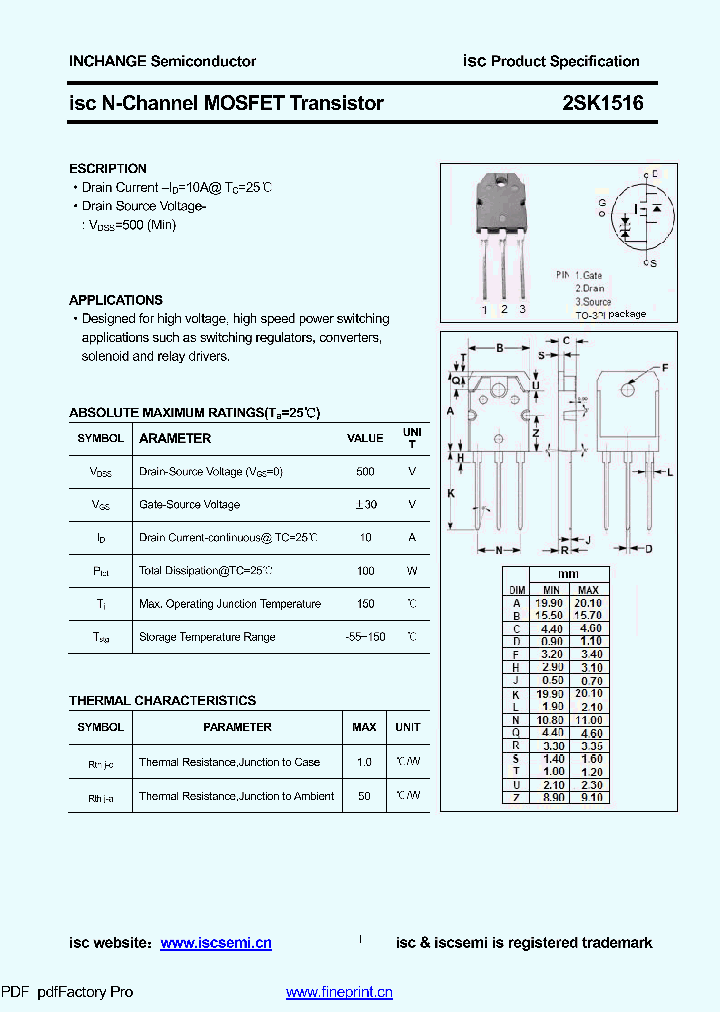 2SK1516_8395647.PDF Datasheet