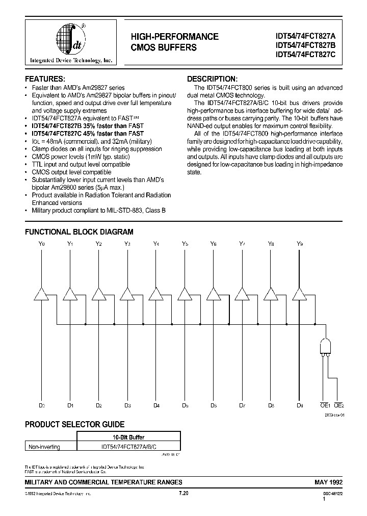 IDT54827CPB_8396270.PDF Datasheet