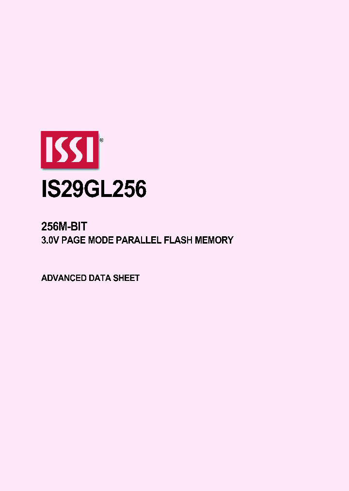 IS29GL256H-70SLA_8401406.PDF Datasheet