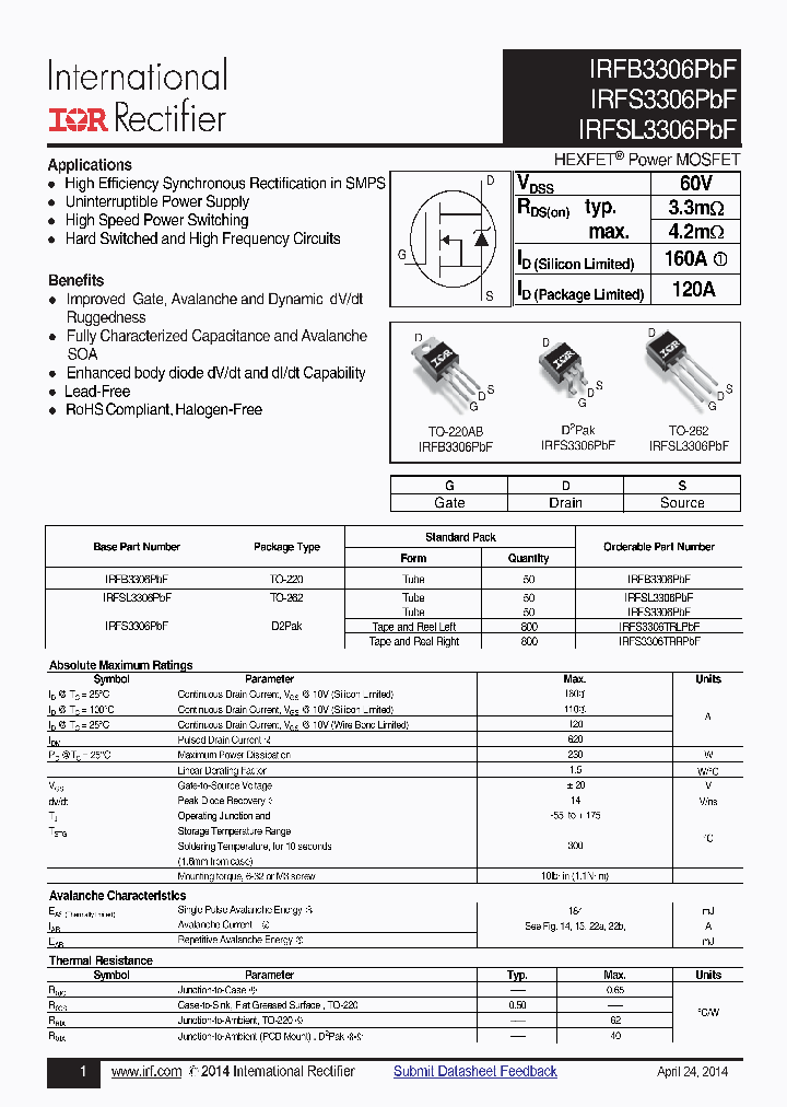 IRFS3306PBF-15_8403816.PDF Datasheet