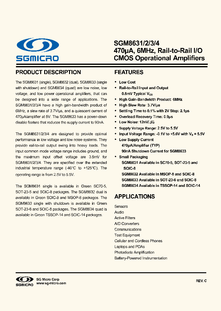 SGM8631_8407538.PDF Datasheet