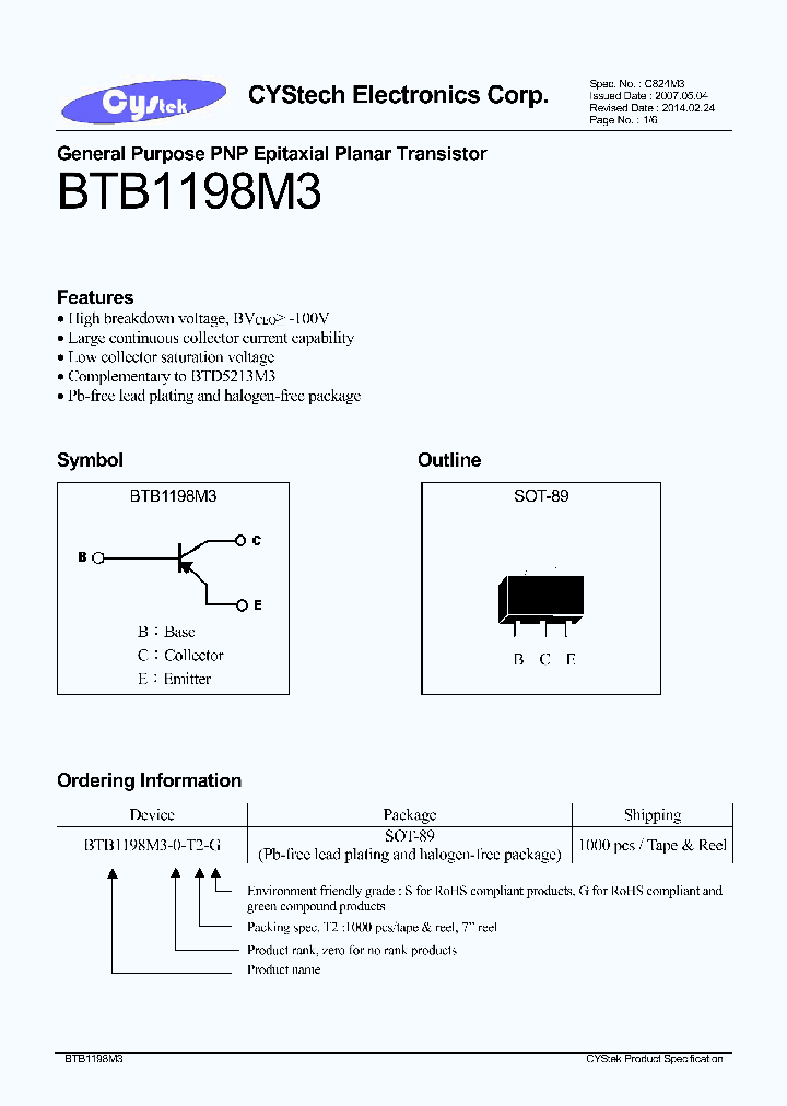 BTB1198M3_8409440.PDF Datasheet