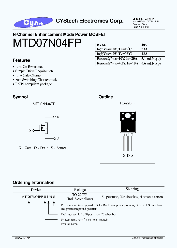MTD07N04FP_8410051.PDF Datasheet