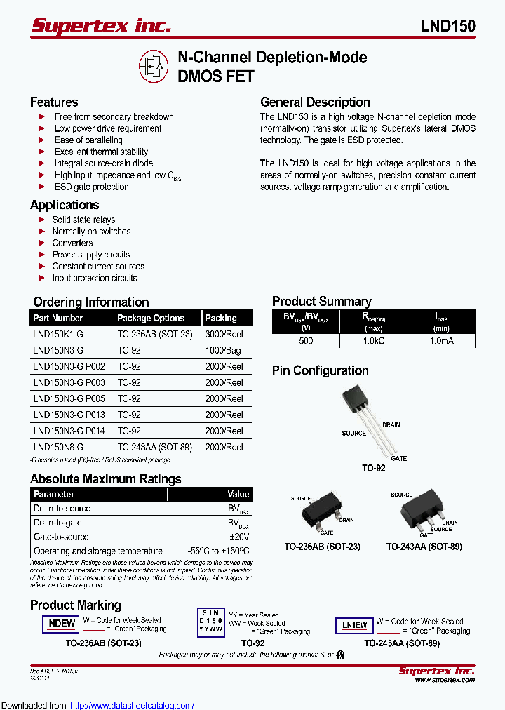 LND150N3-G_8409978.PDF Datasheet Download --- IC-ON-LINE