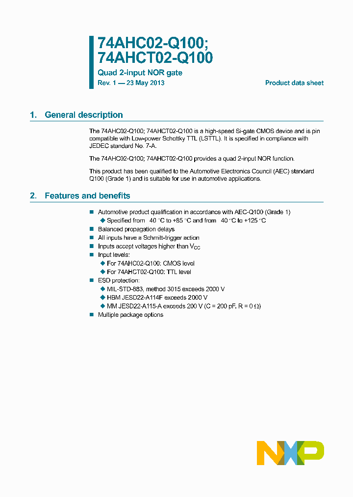 74AHC02D-Q100_8412203.PDF Datasheet
