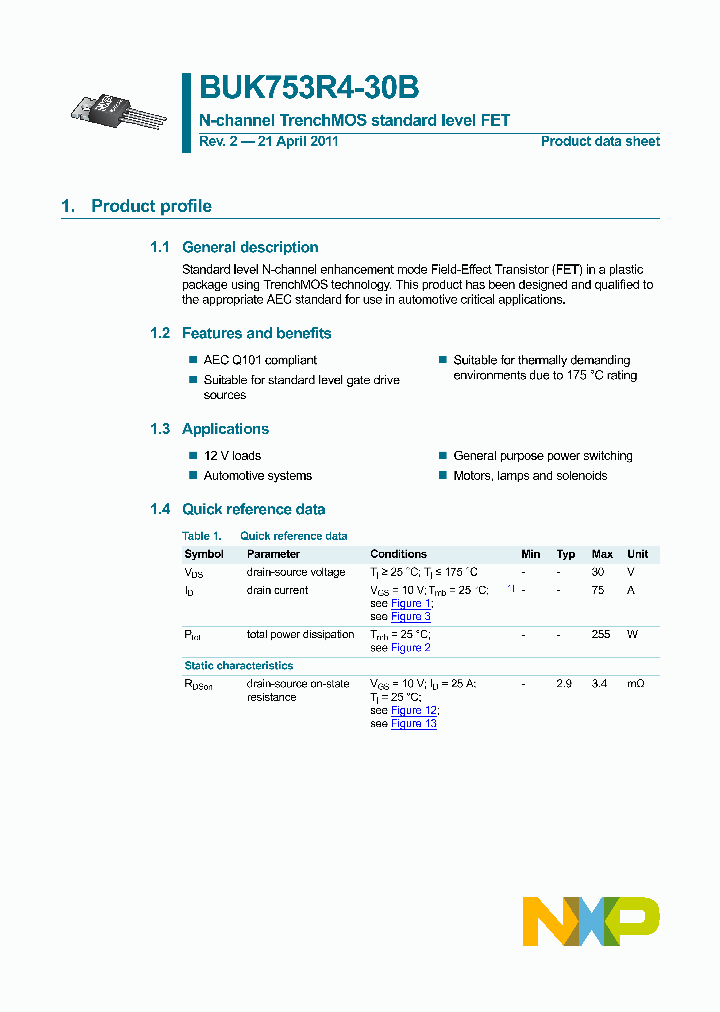 BUK753R4-30B_8416852.PDF Datasheet