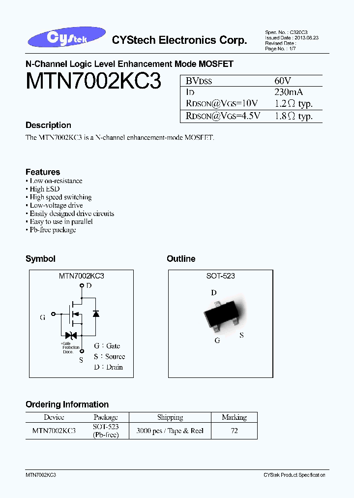 MTN7002KC3_8420191.PDF Datasheet