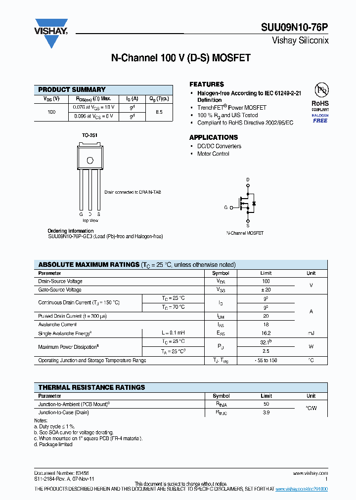 SUU09N10-76P_8422599.PDF Datasheet