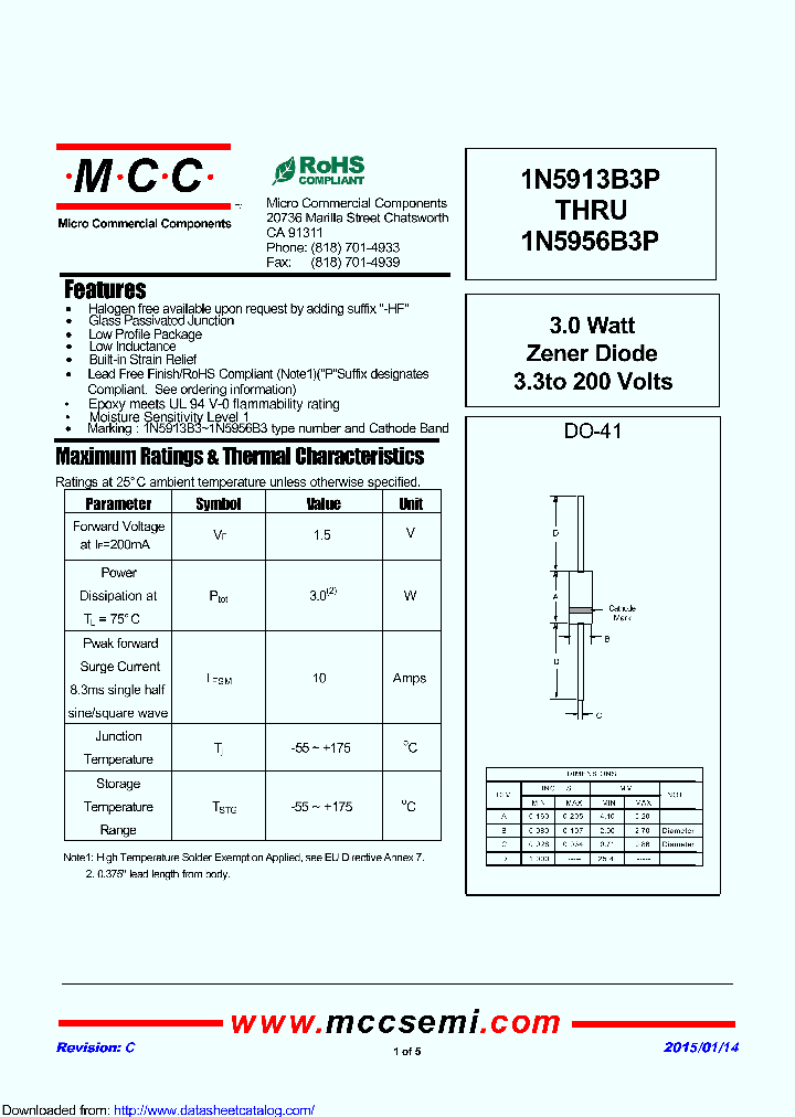 1N5926B3P_8427035.PDF Datasheet