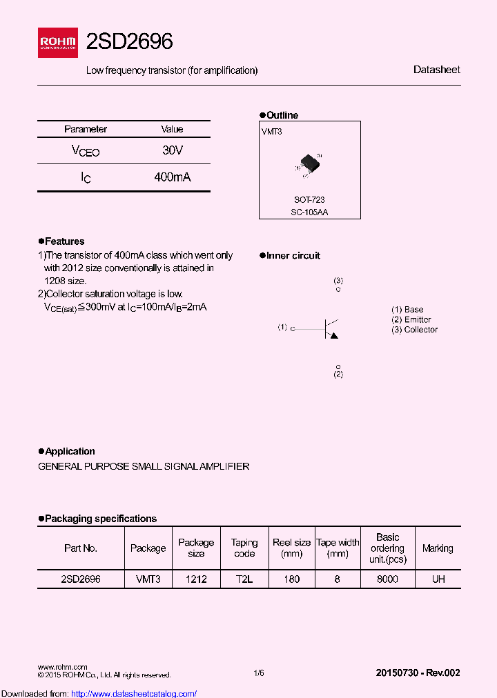 2SD2696T2L_8436793.PDF Datasheet