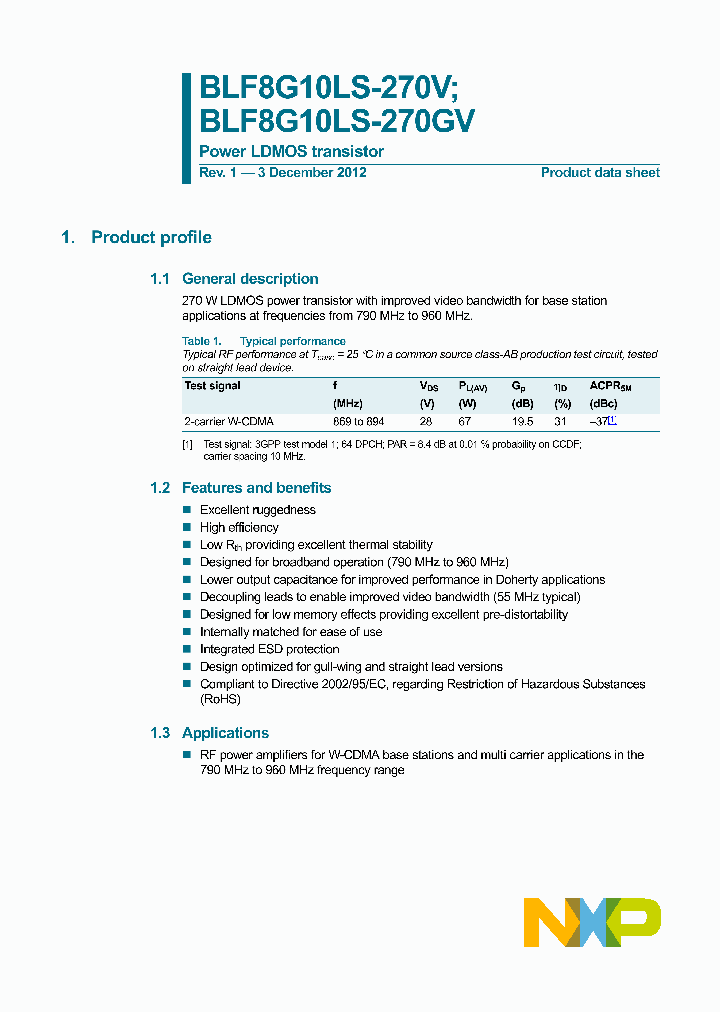 BLF8G10LS-270GV_8439240.PDF Datasheet