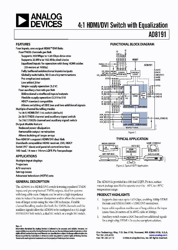 AD8191_8440202.PDF Datasheet