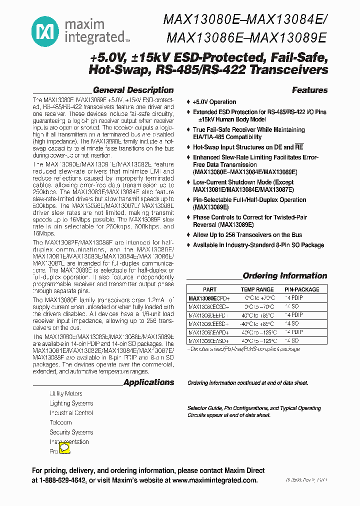 MAX13085EASA_8446341.PDF Datasheet