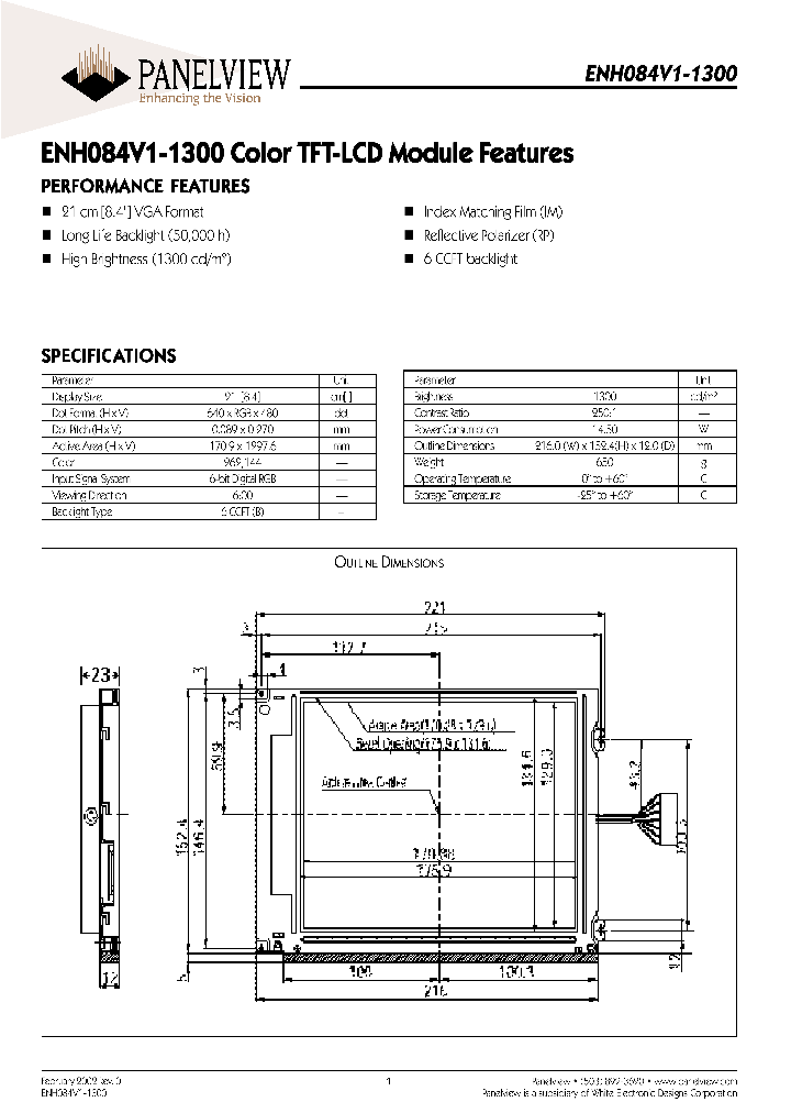 ENH084V1-1300_8449447.PDF Datasheet