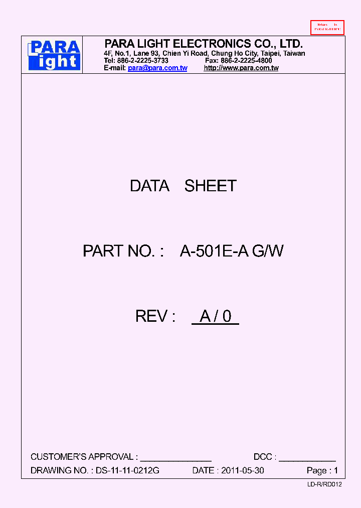 A-501E-A_8451058.PDF Datasheet