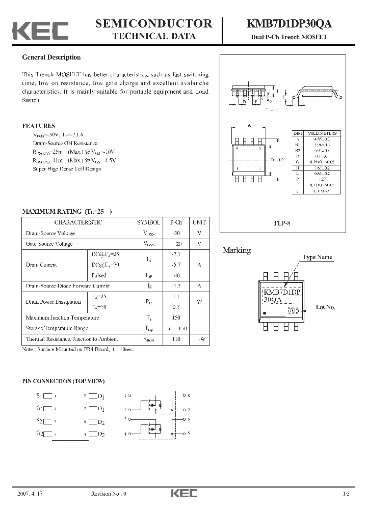 KMB7D1DP30QA-15_8454161.PDF Datasheet