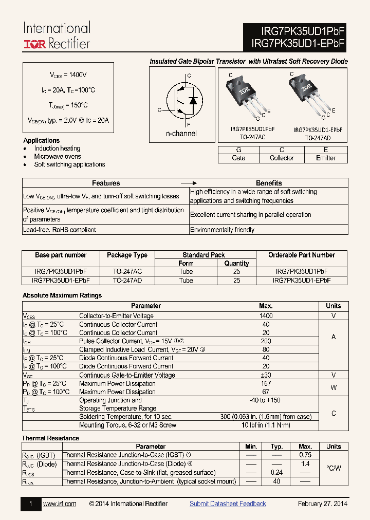 IRG7PK35UD1PBF_8467033.PDF Datasheet