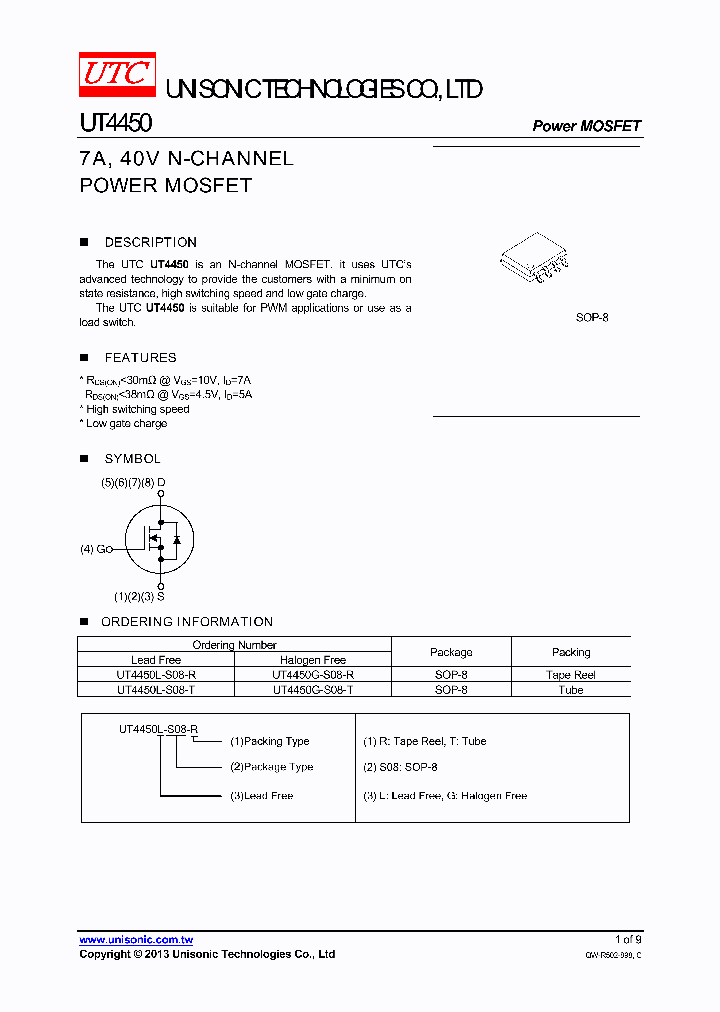 UT4450G-S08-R_8469051.PDF Datasheet