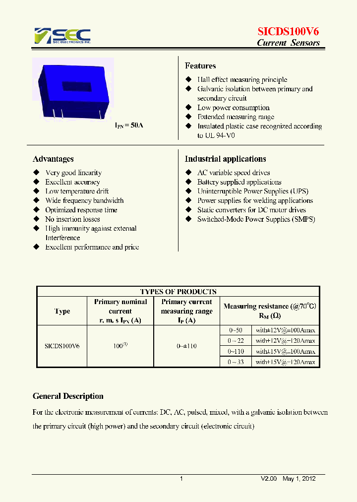 SICDS100V6-13_8476293.PDF Datasheet