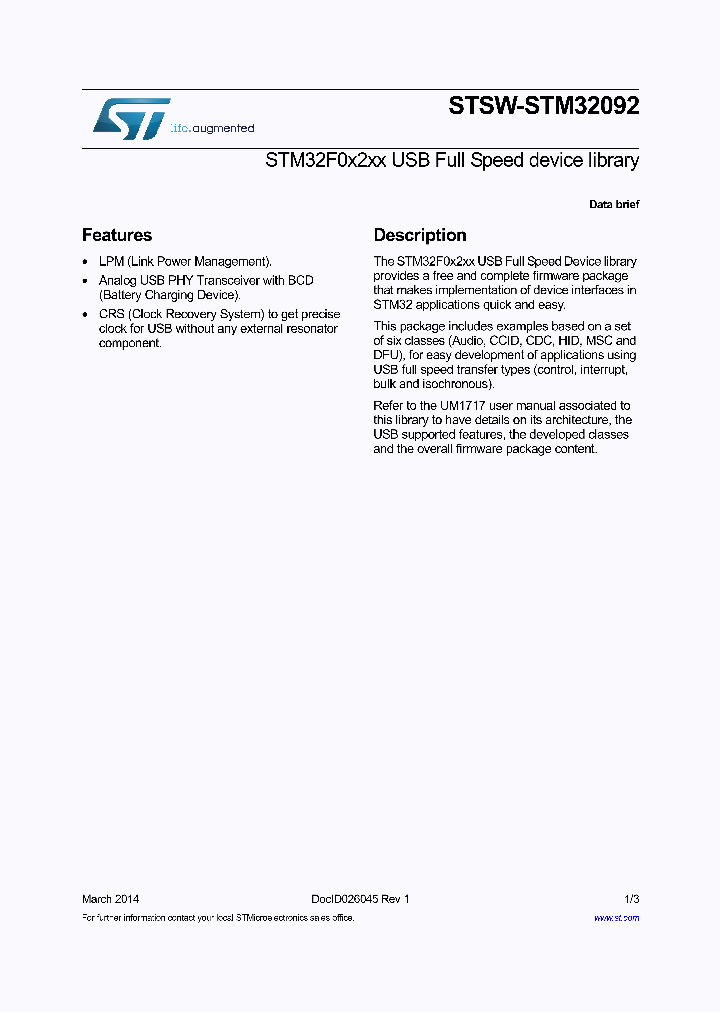 STSW-STM32092_8481679.PDF Datasheet