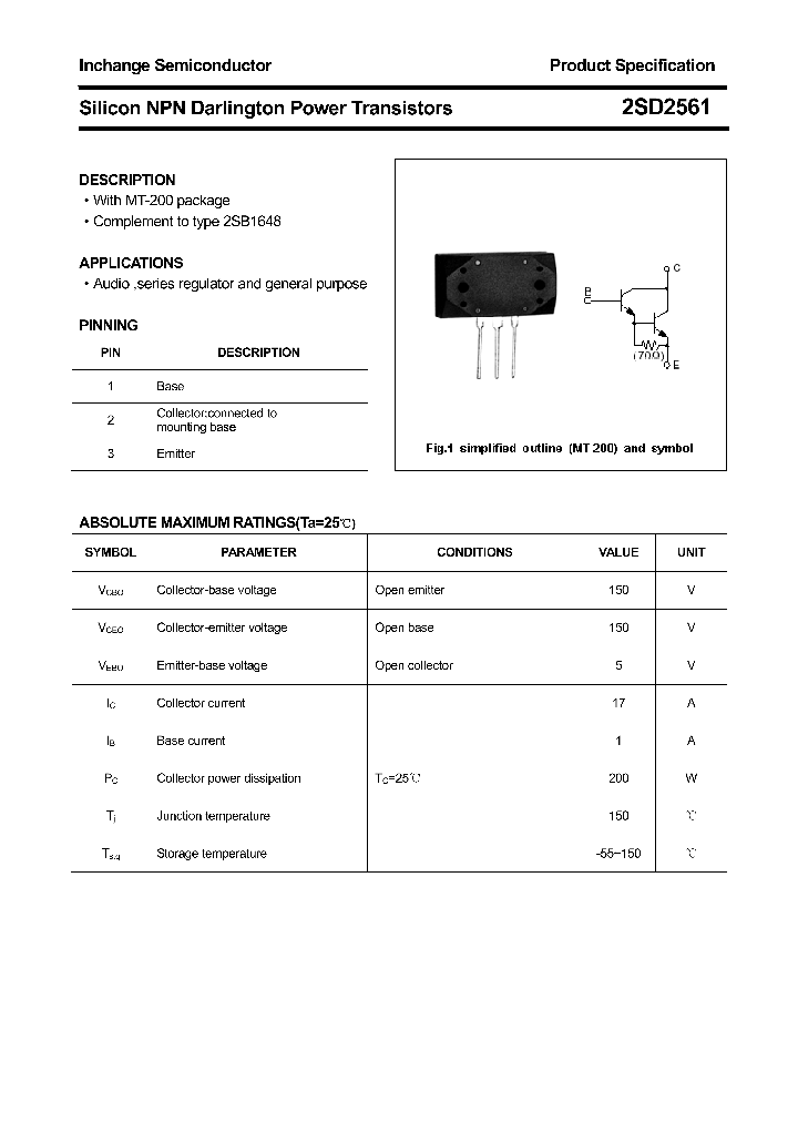 2SD2561_8484946.PDF Datasheet Download