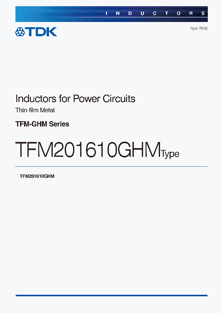 TFM201610GHM-1R0MTAA_8490050.PDF Datasheet
