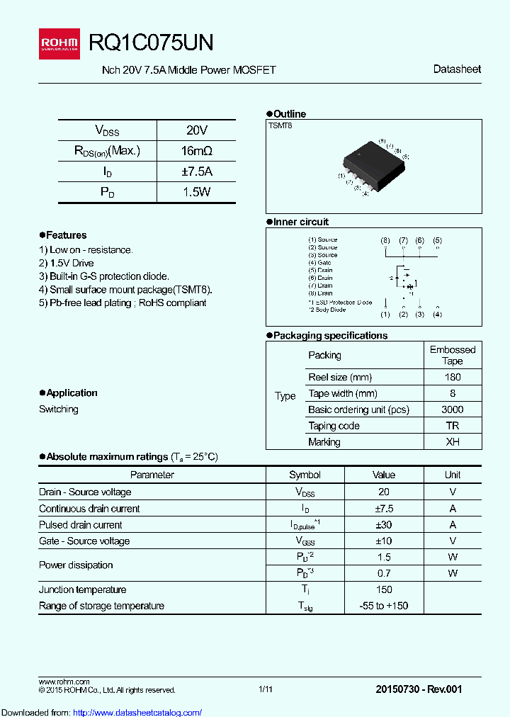 RQ1C075UNTR_8490473.PDF Datasheet
